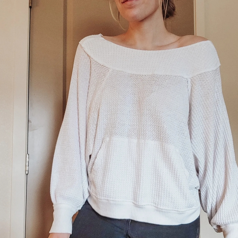 We the free oversized long sleeve top